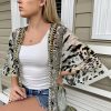 Animal print cape