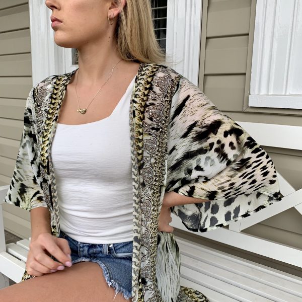 Animal print cape