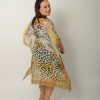 animal print kaftan dress