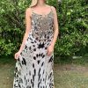 animal print maxi dress