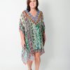 green kaftan tops