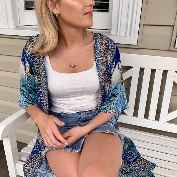 Kaftan cape dress