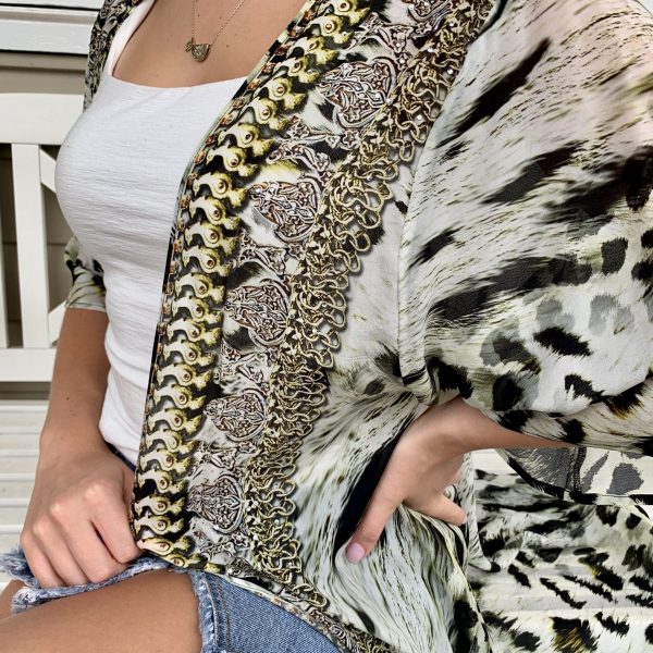leopard print beach cover up