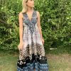 leopard print maxi dress