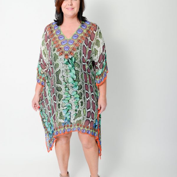 pretty green kaftan