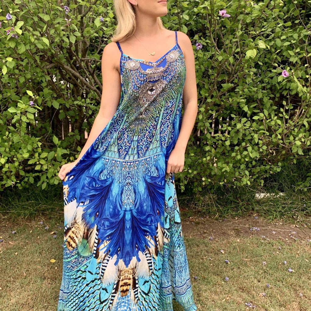 silk maxi dress
