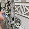 Snow Leopard Embellished Cape
